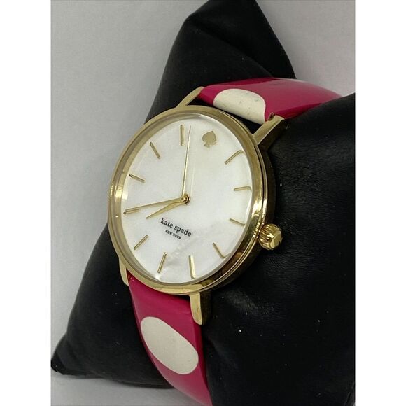 Kate Spade New York 0224 Women Pink Leather Analog Dial Quartz Wrist Watch MP591 - Picture 4 of 12